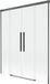 Mexen Rox paroi de douche 2 volets coulissant 160 x 150 cm, transparent, gris poli canon
