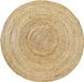 Merkloos Alhambra Natuurlijk Vloerkleed Rond, Jute, Bruin, 100x100cm