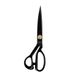BOHIN France - BOHIN France Hoog koolstofgehalte, staal, zwart (25,5 cm), professionele naaischaar met rubber bekleed handvat - 1 stuk