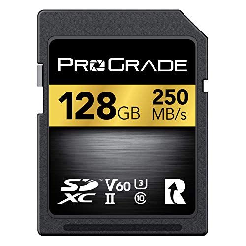 ProGrade Digital SD UHS-II 128 GB V60 - tot 130 MB/s schrijfsnelheid en 250 MB/s leessnelheid | Voor professionele Vloggers, filmmakers, fotografen & Content Curators – op