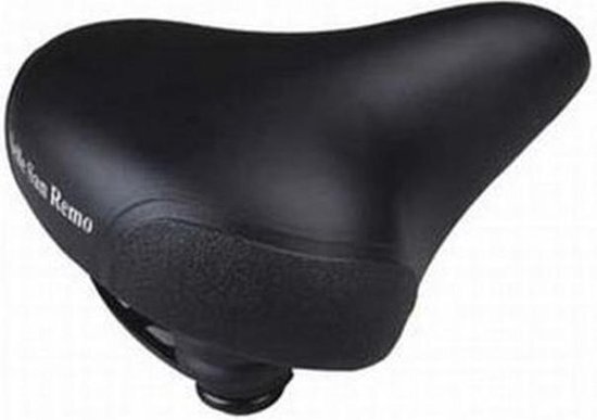 SAN REMO Union San Remo Comfortabel fietszadel - Zwart