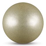 DRUNA Rythmische gymnastiekbal, metallic, pailletten, pvc, 15 cm, 300 g