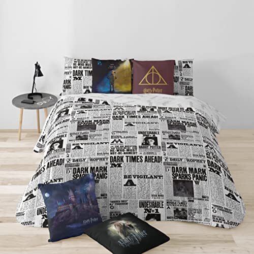 BL BELUM Belum Dark Times Harry Potter dekbedovertrek voor bedden van 80 cm, afmetingen: 140 x 200 cm, model: Dark Times