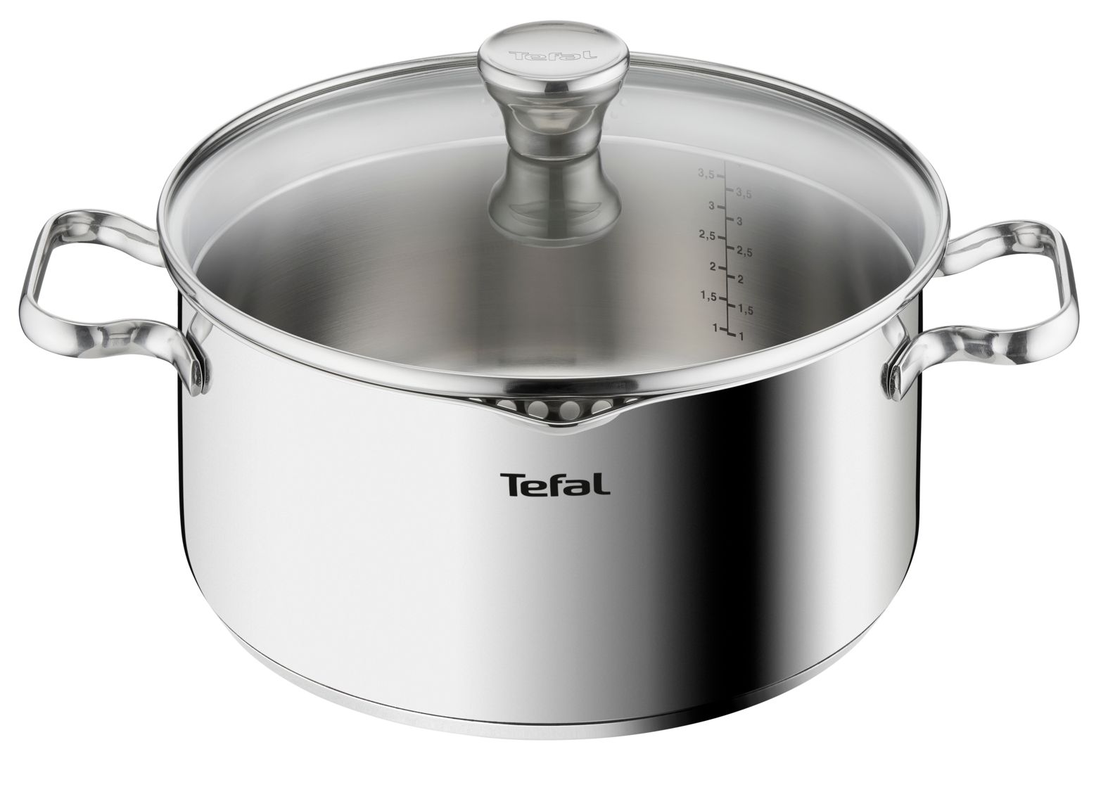 Tefal Duetto Steel Pan - 24 cm - Stainless Steel