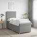 Maison Exclusive - Lit boxspring avec matelas Gris clair 100 x 200 cm Tissu