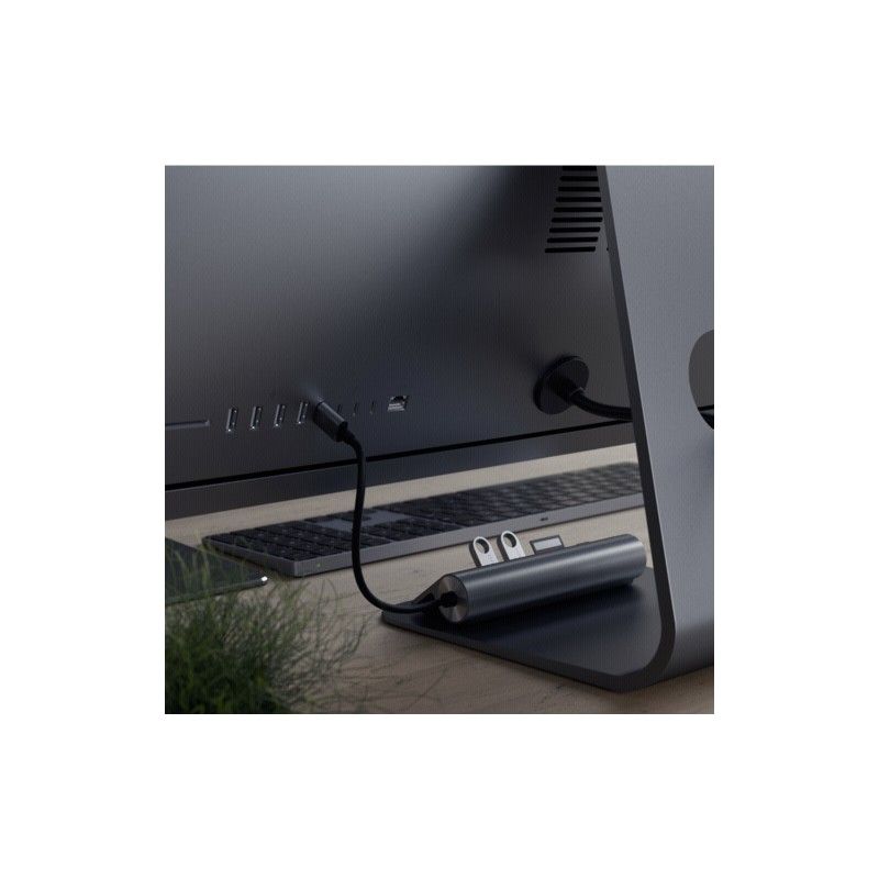 Satechi TYPE C Aluminum USB Hub Card Reader Space Grey