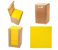 Alvotex Airlaid Cocktail servetten 20x20cm 100/1 - geel