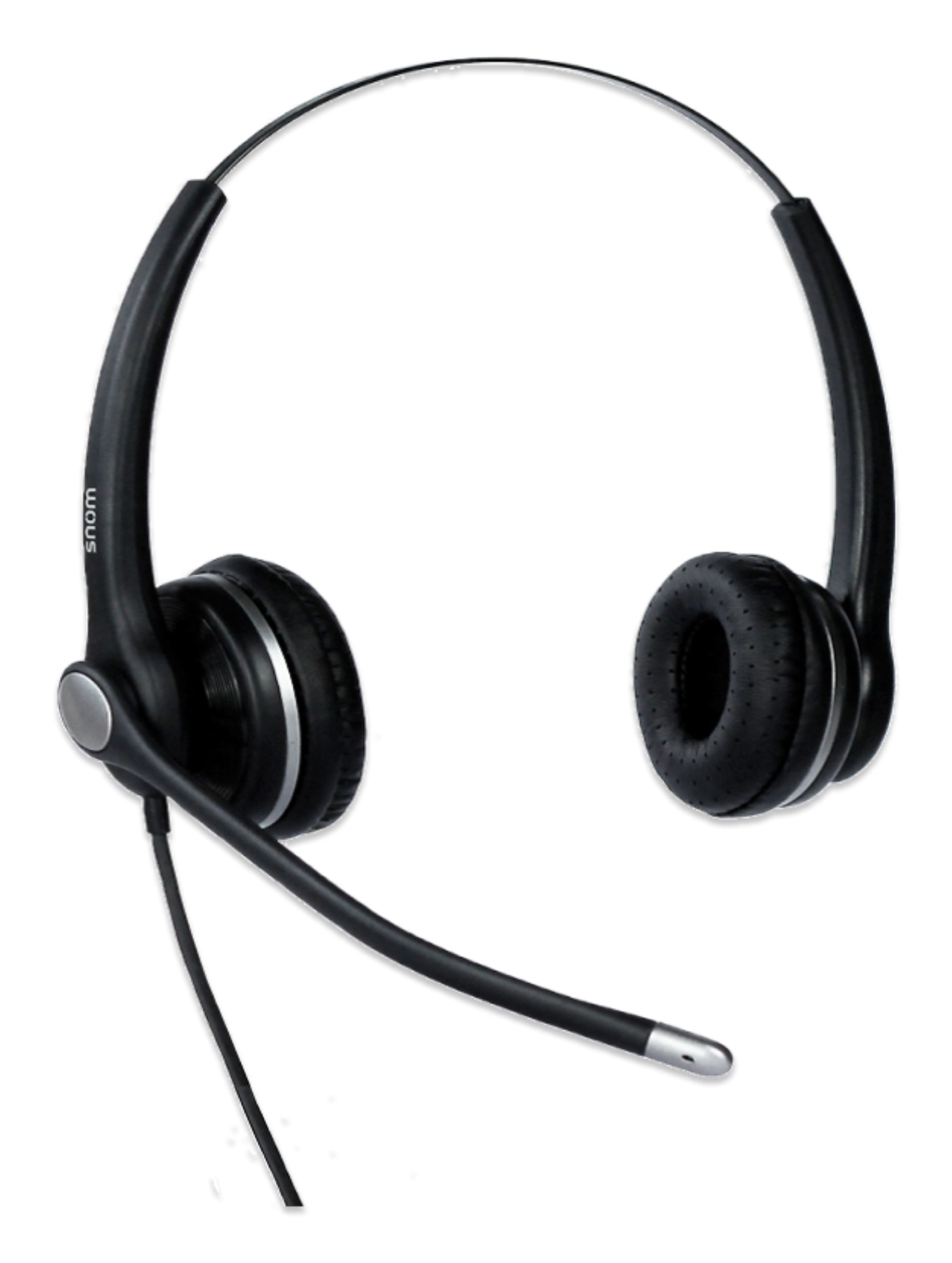 Snom A100D Headset - On-ear - Wired - Black