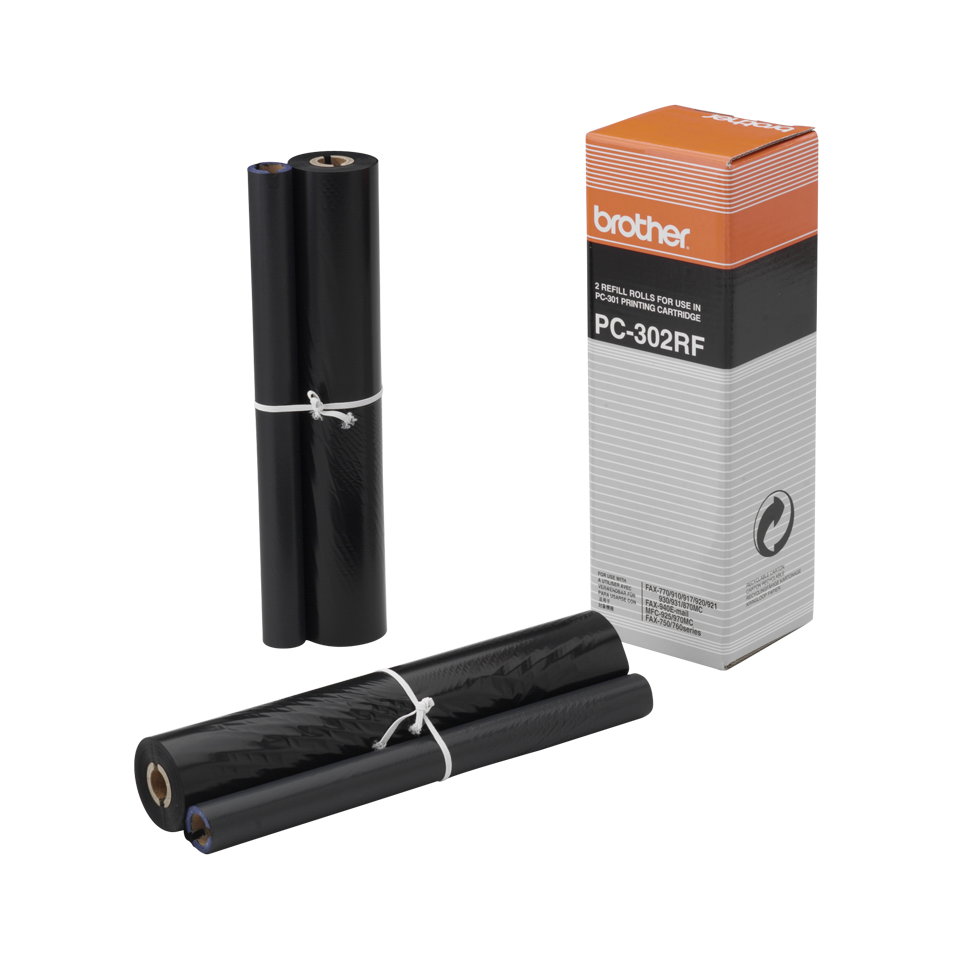 Brother Vervangend faxlint PC-302RF Zwart 2 stuks