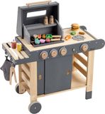 howa Houten Speelgoed BBQ Barbecue Grill "Maxi" met 25 stuks Accessoires