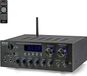 Pyle Stereo Audioversterker Bluetooth, 300 Watt, Dubbel Kanaal, MP3, USB, SD, AUX, RCA, Microfoon, Koptelefoon, FM, LED, Echo Delay, voor Home Theater, Studio