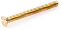Hoenderdaal Fasteners HOENDERDAAL Metaalschroeven Messing Verzonken Kop M5x50 Din 963 - 200 stuks