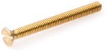 Hoenderdaal Fasteners HOENDERDAAL Metaalschroeven Messing Verzonken Kop M5x50 Din 963 - 200 stuks