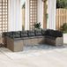 Maison Exclusive - Set de 10 bancs de jardin avec rangement, gris, en polyrotin