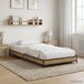 vidaXL Bedframe Artisanaal eiken 80 x 200 cm Bewerkt hout