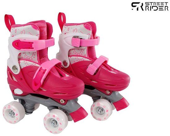 Street Rider Kinder Rolschaatsen - Roze - Verstelbaar Maat 27-30