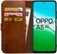 Rosso Element Book Case Wallet Bruin Geschikt voor Oppo A5 (2025)
