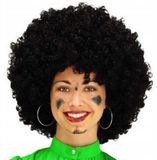 Smiffys Pietenpruik - Zwart - Krullen - Sint en Piet - Sinterklaas - Unisex