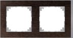 Schneider Electric Afdekraam M-Pure Decor 2V - Hout Wenge - Systeem M