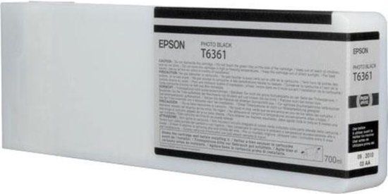 Epson T6361 Photo Black Ink Cartridge - 700 ml