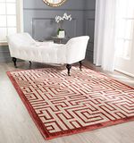 Safavieh INF587 Vloerkleed voor woonkamer modern 120 x 180 cm geel/rood