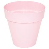 Mega Collections Plantenpot - kunststof - lichtroze - binnen/buiten - D26xH22 cm - bloempot