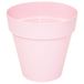 Mega Collections Plantenpot - kunststof - lichtroze - binnen/buiten - D26xH22 cm - bloempot