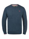 !Solid Sweatshirt 'Benn' donkerblauw / rood