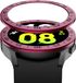 Strap-it Bezel ring tijd - Randbeschermer geschikt voor Samsung Galaxy Watch 5 44mm - bordeaux
