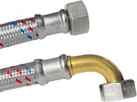 Klasebo RVS Flexible water hose 1/2 inch, Flexible water hose with bend, Drinking water certificate