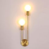 Comely Binnenwandlamp, Goud Verstelbaar Retro Metalen Industriële Wandlamp Max.60W, 2x E27 Binnenmuurlamp voor Woonkamer, Gang, Trap, Slaapkamer