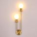 Comely Binnenwandlamp, Goud Verstelbaar Retro Metalen Industriële Wandlamp Max.60W, 2x E27 Binnenmuurlamp voor Woonkamer, Gang, Trap, Slaapkamer