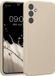 kwmobile telefoonhoesje geschikt voor Samsung Galaxy A34 5G - TPU backcover met siliconen coating - Smartphone case in crème