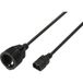 Sygonix SY-7154200 Stroom Aansluitkabel Zwart 0.30 m