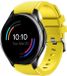 Strap-it Bracelet de montre connectée en silicone - Convient aux peaux sensibles pour OnePlus Watch - Jaune