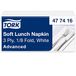 Tork Soft Lunchservet Wit, 1/8 gevouwen, 3-laags, 33 x 33 cm, 150 servetten, 477416