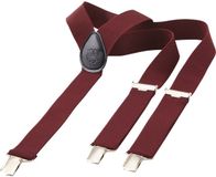 Jan Vanderstorm herren Bretels - 130 - donkerrood - Plus Size