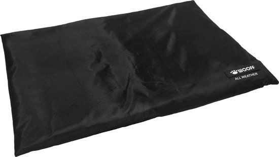 Wooff Benchmat All Weather Zwart - Hondenbenchkussen - 60x44 cm