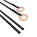 Gorilla Sports TRYM Gymringen - Set van 2 - Turnringen - Gymnastiek ringen - Zwart