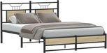 vidaXL Bedframe zonder matras, sonoma eiken, 150 x 200 cm