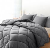 Sleep Comfy - Deluxe 2-in-1 All Year Dekbed - 240x220 cm - Smoked Pearl - met 2 Kussenslopen 60x70 cm