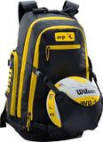 Wilson Rugzak zwart/geel met balnet 40 liter WTH121190