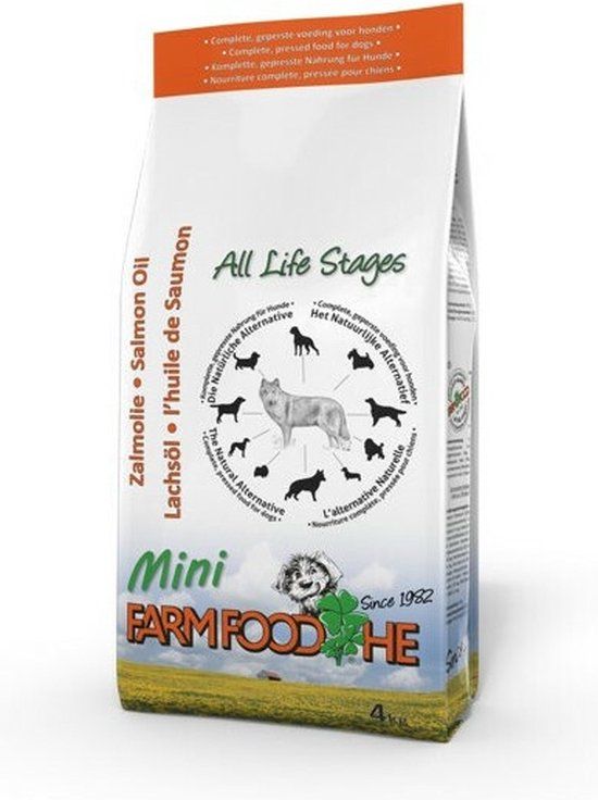Farm Food HE Mini Schotse Zalmolie - Hond - Volledig voer - Kleine rassen - 4 kg