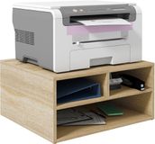 Homcom Printerkast - Spaanplaat - 47x40x22,5cm - Natuurlijk hout