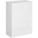 Pangivo Commode 6 Tiroirs Meuble De Rangement Sans Poignées Design Blanc 80 x 39 x 115 cm