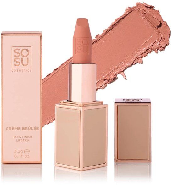 SOSU Cosmetics Sosu Satin Lipstick Creme Brulee - Vegan