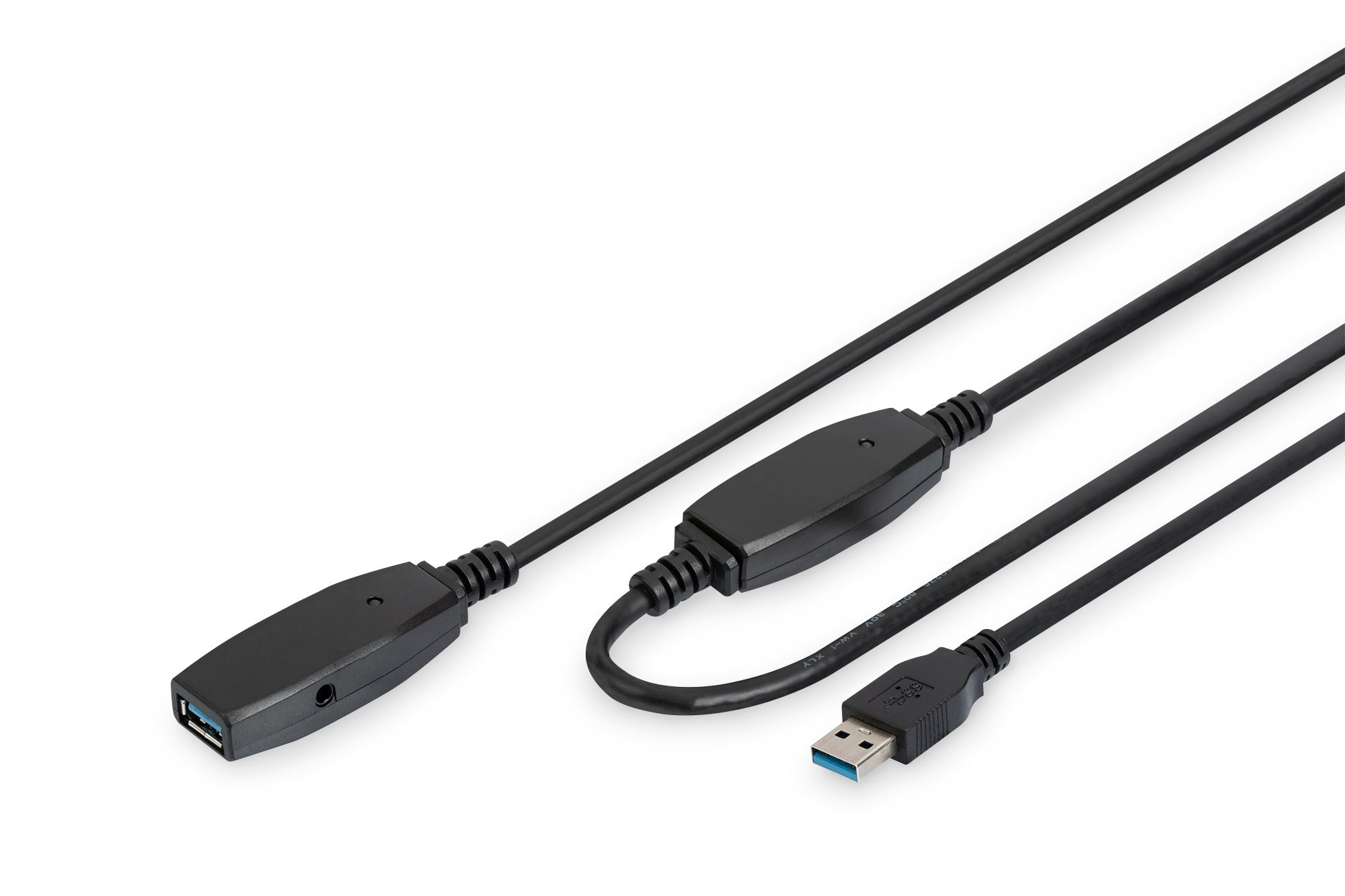 Digitus DA-73106 USB-kabel - 15 m - Zwart