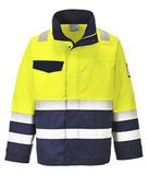 Portwest MV25 Hi-Vis Modaflame Jack Sterke Messing Rits Multinorm Polyester