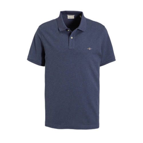 GANT Regular Fit Polo Shirt - Dark Jeans Blue Melange