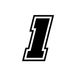 4R Quattroerre.it 13371 racenummer 1 Moto GP, zwart, 10 x 7 cm